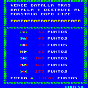 Altair (Arcade) screenshot: Start Screen