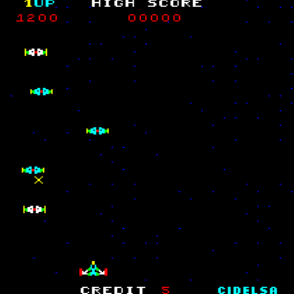 Altair (Arcade) screenshot: More aliens to blast