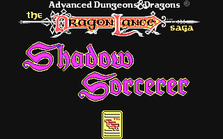 Shadow Sorcerer (Amiga) screenshot: Title screen