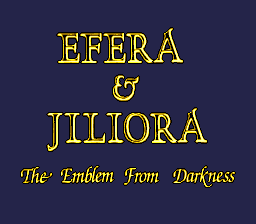 Efera & Jiliora: The Emblem from Darkness (TurboGrafx CD) screenshot: Title screen B