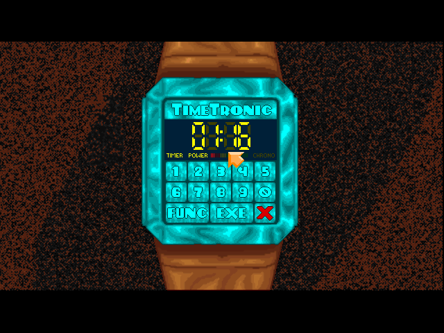Eksperyment Delfin (DOS) screenshot: Clock