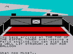 Screenshot of Spy-Trek Adventure (ZX Spectrum, 1986) - MobyGames