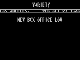 Charlie Chaplin (ZX Spectrum) screenshot: Not a success