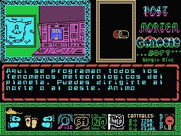 Post Mortem (MSX) screenshot: Weather control machine