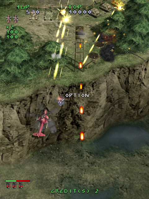 Under Defeat (Dreamcast) screenshot: The graphics are simply awesome, be it a Dreamcast game or an Xbox360 one!