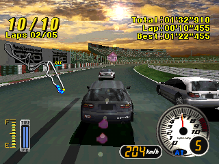 ADVAN Racing (PlayStation) screenshot: Racing. For joy. And not for money.