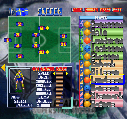 Screenshot of International Superstar Soccer Deluxe (PlayStation, 1995) -  MobyGames