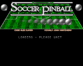Soccer Pinball (Amiga) screenshot: Loading screen