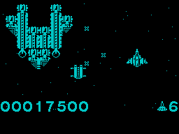 Hades Nebula (ZX Spectrum) screenshot: Boss of 3 level.