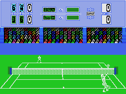 Passing Shot (MSX) screenshot: Serving