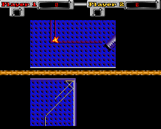 Atron 5000 (Amiga) screenshot: Crashing into my own trail