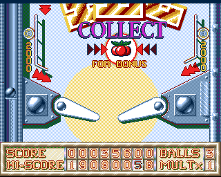 Soccer Pinball (Amiga) screenshot: Third table bottom
