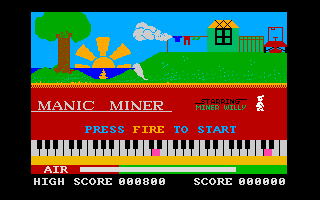Jet Set Willy II: The Final Frontier (Amiga) screenshot: Manic Miner demo