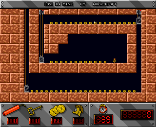 Lost in Mine (Amiga) screenshot: Start of level 21