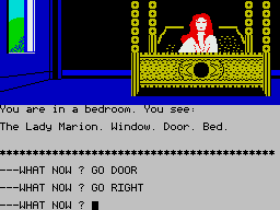 Robin of Sherwood: The Touchstones of Rhiannon (ZX Spectrum) screenshot: Get in!