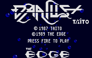 Darius (Atari ST) screenshot: Title screen