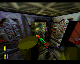 Zdzislav: Hero of the Galaxy 3D (Amiga) screenshot: Elevator cleared
