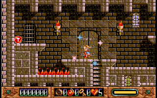 Nicky Boom (Amiga) screenshot: Castle level