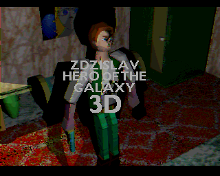 Zdzislav: Hero of the Galaxy 3D (Amiga) screenshot: English title screen