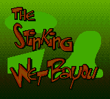 Quest for the Shaven Yak starring Ren Hoëk & Stimpy (Game Gear) screenshot: Level three, "The Stinking Wet Bayou".