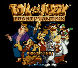 Tom and Jerry: Frantic Antics! (Genesis) screenshot: Title