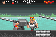 Soccer Kid (Game Boy Advance) screenshot: Another enemy on board the ship is a sailor