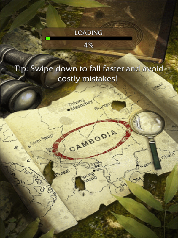 Lara Croft: Relic Run (iPad) screenshot: Loading screen