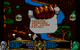 Gauntlet III: The Final Quest (Amiga) screenshot: Game tip