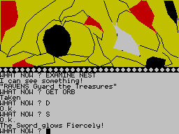 The Wizard of Akyrz (ZX Spectrum) screenshot: Fierce is good