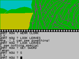 The Golden Baton (ZX Spectrum) screenshot: A prickly situation