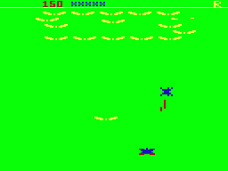 Demon Seed (Dragon 32/64) screenshot: First wave (Green)