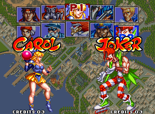 Savage Reign (Neo Geo) screenshot: Character selection