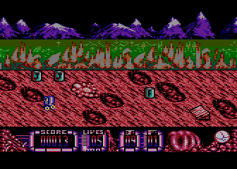 Plastron (Atari 8-bit) screenshot: Game start