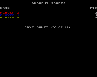 Tank Wars (Amiga) screenshot: Score is calculated