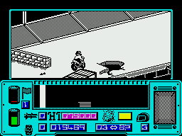 Mean Streak (ZX Spectrum) screenshot: This will take me clear of the slick