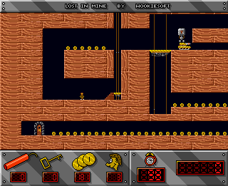 Lost in Mine (Amiga) screenshot: Start of level 26
