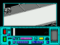 Mean Streak (ZX Spectrum) screenshot: The game starts with a fight