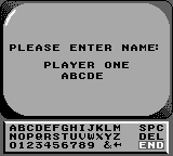 Jeopardy! (Game Boy) screenshot: Please enter name.