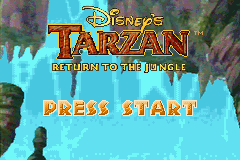 Disney's Tarzan: Return to the Jungle (Game Boy Advance) screenshot: Title Screen