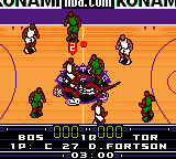 NBA in the Zone 2000 (Game Boy Color) screenshot: The beginning
