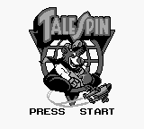 Disney's TaleSpin (Game Boy) screenshot: Title Screen