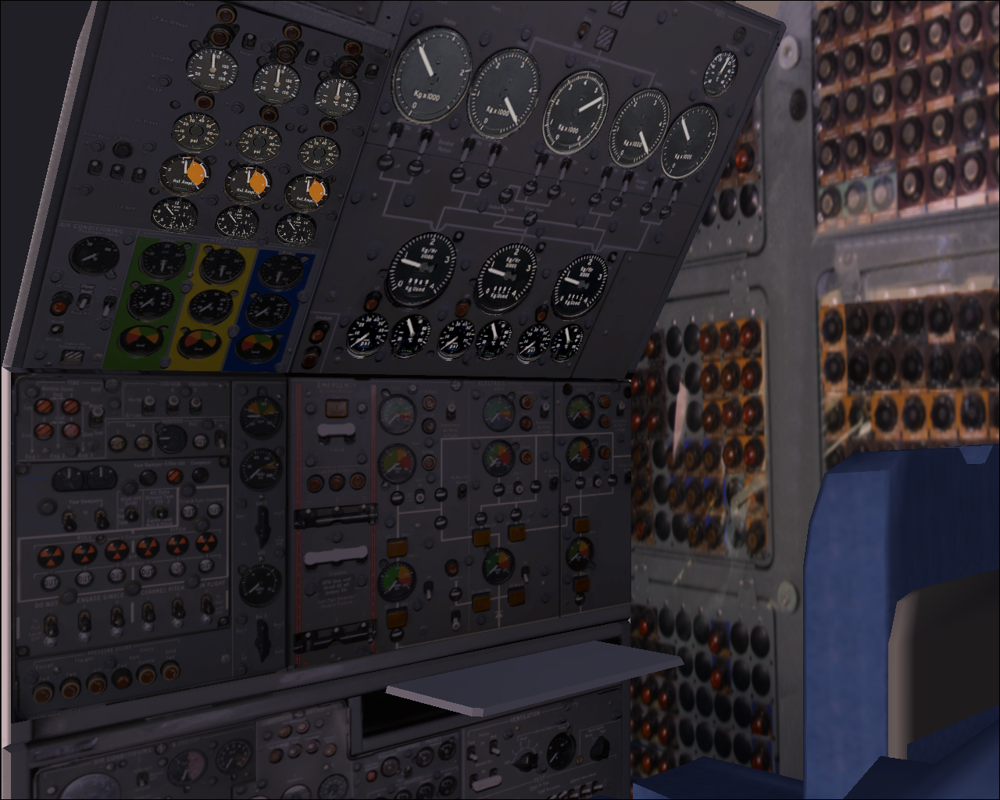 Trident (Windows) screenshot: Trident 3B: Engineer's seat