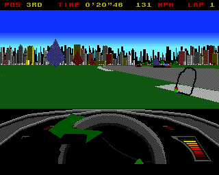 Leading Lap MPV (Amiga) screenshot: Off the road