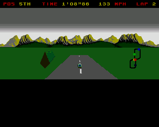 Leading Lap MPV (Amiga) screenshot: Several zoom levels are possible