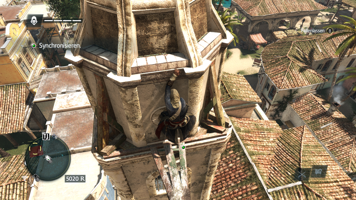 Assassin's Creed IV: Black Flag (Xbox One) screenshot: Climbing is an important part of the game