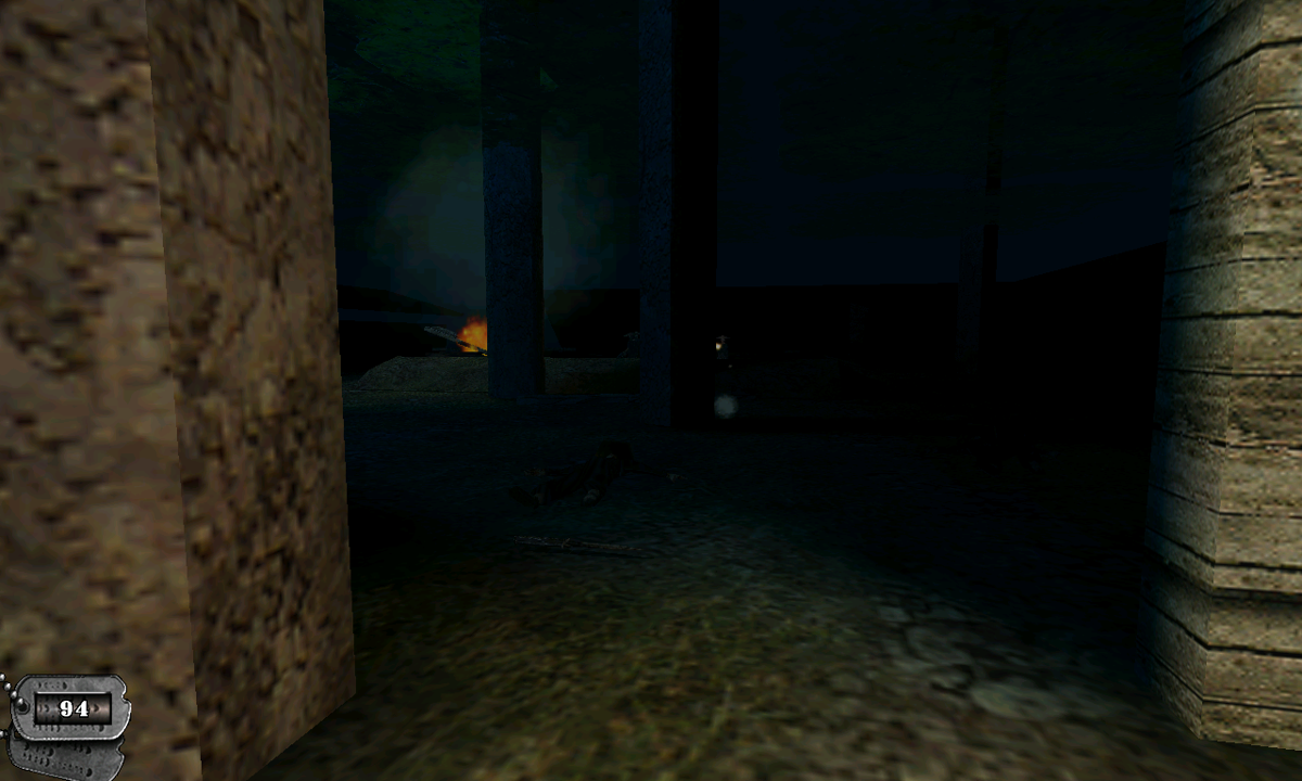 Vietnam: Black Ops (Windows) screenshot: The first level is very dark, but look closely and you might see someone shooting at you