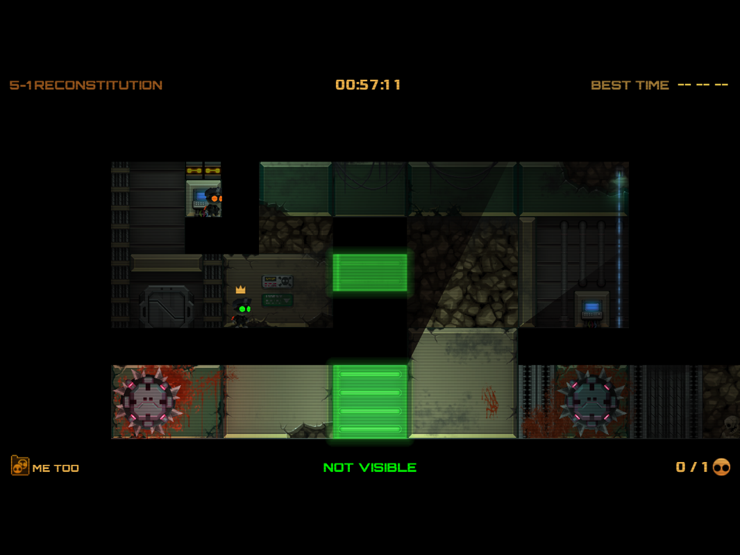 Stealth Inc. 2: A Game of Clones (Windows) screenshot: The Me Too allows to clone yourself.