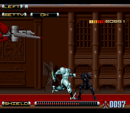 Genocide 2 (SNES) screenshot: Robot Ninja vs Robot Ninja