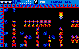 Rockford: The Arcade Game (Atari ST) screenshot: Starting the spaceman level