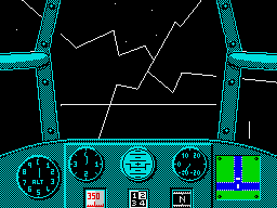 Dive Bomber (ZX Spectrum) screenshot: Crashed